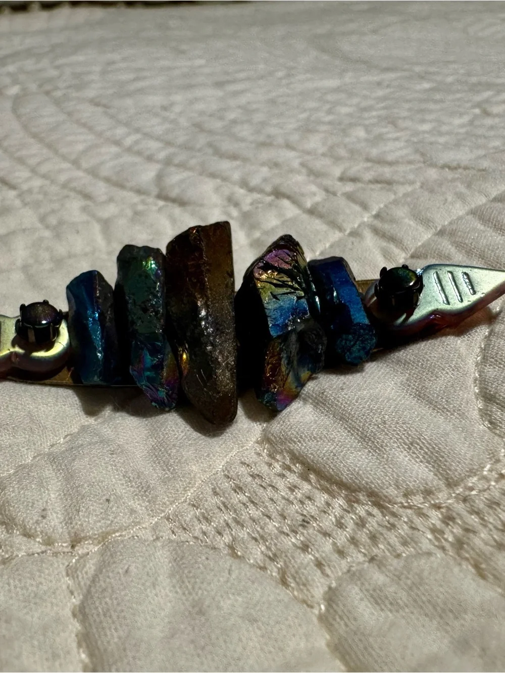 Iridescent Multi-Color Crystal Brooch - Women Jewelry